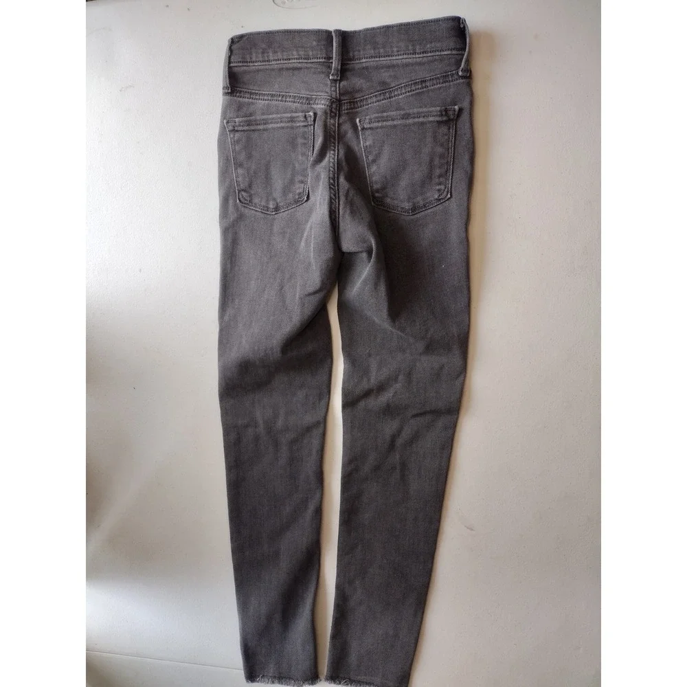 Old Navy Kids Girls Rockstar Jeggings High‎ Rise Distressed Washed Black Size 10